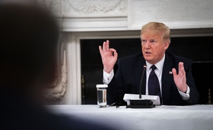 Le président américain à la Maison Blanche, le 18 mai 2020.