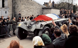 L'enterrement du général de Gaulle, à Colombey-les-Deux-Eglises le 12 novembre 1970.