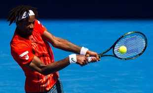 Gaël Monfils, le 23 janvier 2015 à Melbourne.