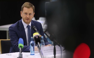 Le ministre allemand et président de la Saxe, Michael Kretschmer.