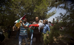 Les Palestiniens ont procédé aux funérailles de l'enfant, vendredi 31 juillet.