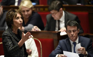 La ministre de la Santé et des Affaires sociales, Marisol Touraine lors de la session des questions au gouvernement, le 24 novembre 2015 à Paris