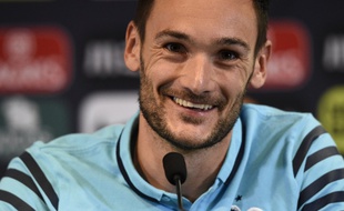 Hugo Lloris en conférence de presse à la veille de Portugal-France, le 3 septembre 2015.