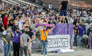 Les Indians Tolosa, groupe de supporters ultras du TFC. Illustration.