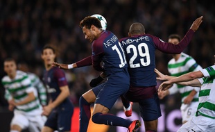 Le match PSG-Glasgow Celtics au Parc des Princes, à Paris, le 22 novembre 2017.