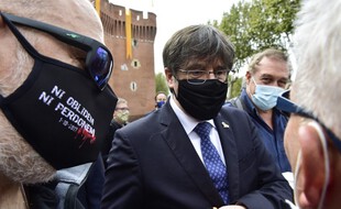 Carles Puigdemont, lors d'un passage à Perpignan en 2020. (archives)