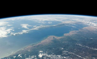 "Mexico, Golfe de Californie", l'une des images prises depuis l'espace par le québécois Guy Laliberté
