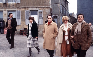 FRA/Christine Gouze Renal au Chateau Chinon avec Danielle Mitterrand, Franco is Mitterrand et Roger Hanin