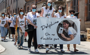 Une marche blanche en hommage à l'infirmière disparue qui a eu lieu en juin 2021 à Albi.