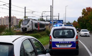 Sur les lieux de l'accident de train, entre Saint-Jean-de-Luz et Ciboure.