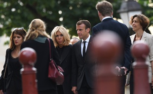 Le couple Macron et Marlène Schiappa ont assisté aux obsèques de Jean-Claude Boulard
