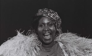 Aretha Franklin au Palais des Sports de Paris, le 28 novembre 1977.