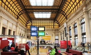 Le 10 janvier 2017: Le hall 1 de la gare Saint-Jean à Bordeaux a été entièrement réaménagé
