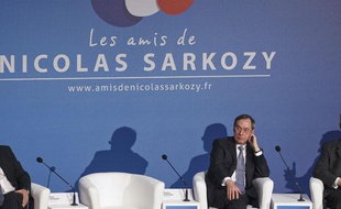 Claude Guéant lors d'un meeting des Amis de Nicolas Sarkozy à Paris, le 20 février 2013.