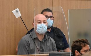 Willy Bardon à l'ouverture de son procès en appel, à Douai le 14 juin 2021.