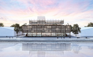 Image de synthèse du projet de Radison Blu Hôtel aux Bassins à Flot à Bordeaux