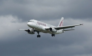 Un appareil Qatar Airways