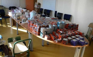 Les policiers ont saisi le 30 septembre 2012 des marchandises volées par un réseau qui favorisait l'entrée en France de ressortissants mongols en situation irrégulière