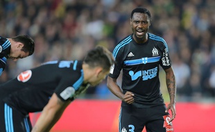 Nicolas Nkoulou lors du match entre Nantes et l'OM le 17 avril 2015.