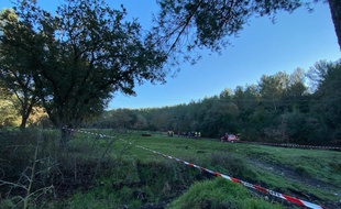C'est dans ce champ que Porto est tombé dans un trou formé au dessus d'une ancienne mine, à Gardanne.