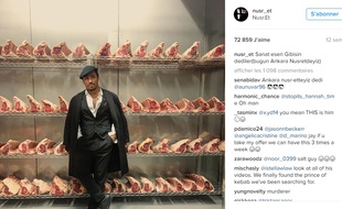 Nusret Gökçe, le boucher turc star d'Instagram.