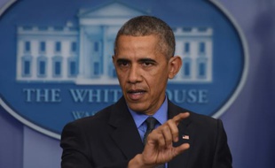 Le président Barack Obama, le 18 décembre 2016 lors d'une conférence de presse à Washington