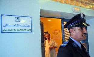 Sept Français étaient encore hospitalisés à l'hôpital Ibn Tofail à Marrakech, au Maroc, le 30 avril 2011, à la suite de l'attendat meurtrier perpétré deux jours plus tôt.