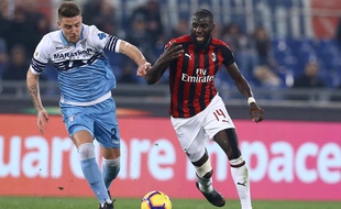 Tiémoué Bakayoko lors d'un match Milan AC-Lazio, le 26 février 2019.
