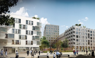 Image de synthèse des immeubles du programme Îlink.