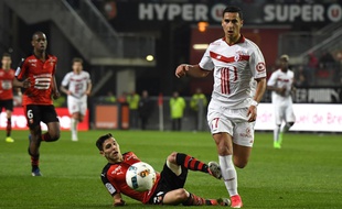 Le Lillois Anwar El Ghazi lors de Rennes-Lille, le 8 décembre 2016.
