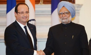 Les discussions avec la France sur la vente du Rafale à l'Inde "progressent bien", a déclaré jeudi le Premier ministre indien, Manmohan Singh, lors d'une conférence de presse conjointe avec le président français, François Hollande.