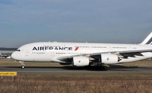 Un A380 à l'aéroport Roissy Charles-de-Gaulle