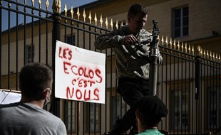 Lors d'une manifestation en mars devant la préfecture des Landes. (archives)