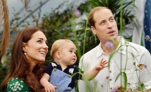 Kate, George et William le 2 juillet 2014 à Londres