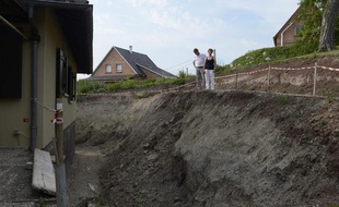 Glissement de terrain à Lochwiller (Bas-Rhin).