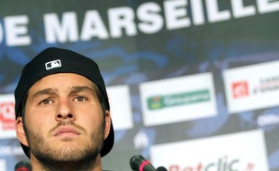 L'attaquant de l'OM André-Pierre Gignac, le 6 septembre 2011, à Marseille.