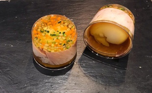 Regardez bien ces œufs en gelée (de la Maison Vérot à Paris), ils pourraient bien devenir la grande tendance de demain.