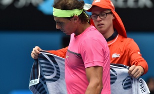 Rafael Nadal a été balayé en trois sets par Tomas Berdych en quarts de finale de l'Open d'Australie, le 27 janvier 2015.