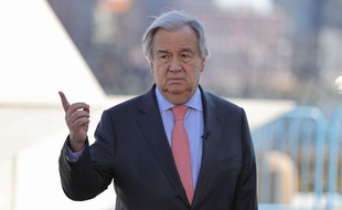 Le secrétaire général de l’ONU Antonio Guterres à New York, le 9 mars 2020.