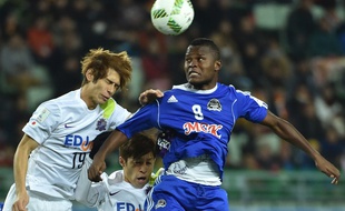 Mbwana Samatta face au Japon en décembre dernier.