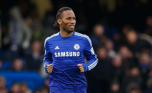 Didier Drogba lors du match Chelsea-West Ham le 26 décembre 2014.