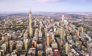 Le centre-ville de Johannesburg (illustration).