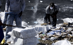 Une saisie de cocaïne au Panama, le 29 mars 2019.