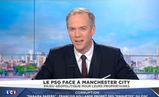 Capture d'écran du journal de LCI le 5 avril 2016.