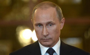Vladimir Poutine le 17 juillet 2014 à Brazilia