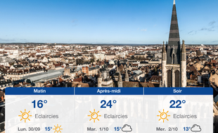 Météo Dijon: Prévisions du dimanche 29 septembre 2019