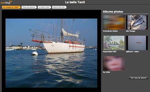 Capture d'écran du blog des propriétaires du voilier «Tanit» capturé le 4 avril 2009 par des pirates au large des côtes somaliennes.