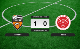 Lorient - Stade de Reims: Succès 1-0 de Lorient face au Stade de Reims