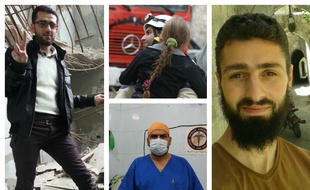 Modar, Ismail, Mohammad et Wissam vivent tous les quatre dans la partie assiégée de la ville d'Alep.