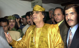 Mouammar Khadafi.